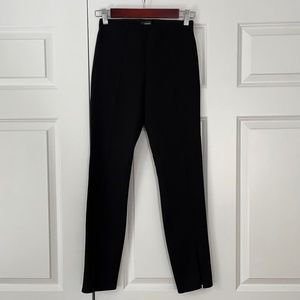 NEW Theory Split Hem Slit Legging in Scuba - Black